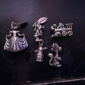 Disney Silver Charm Set